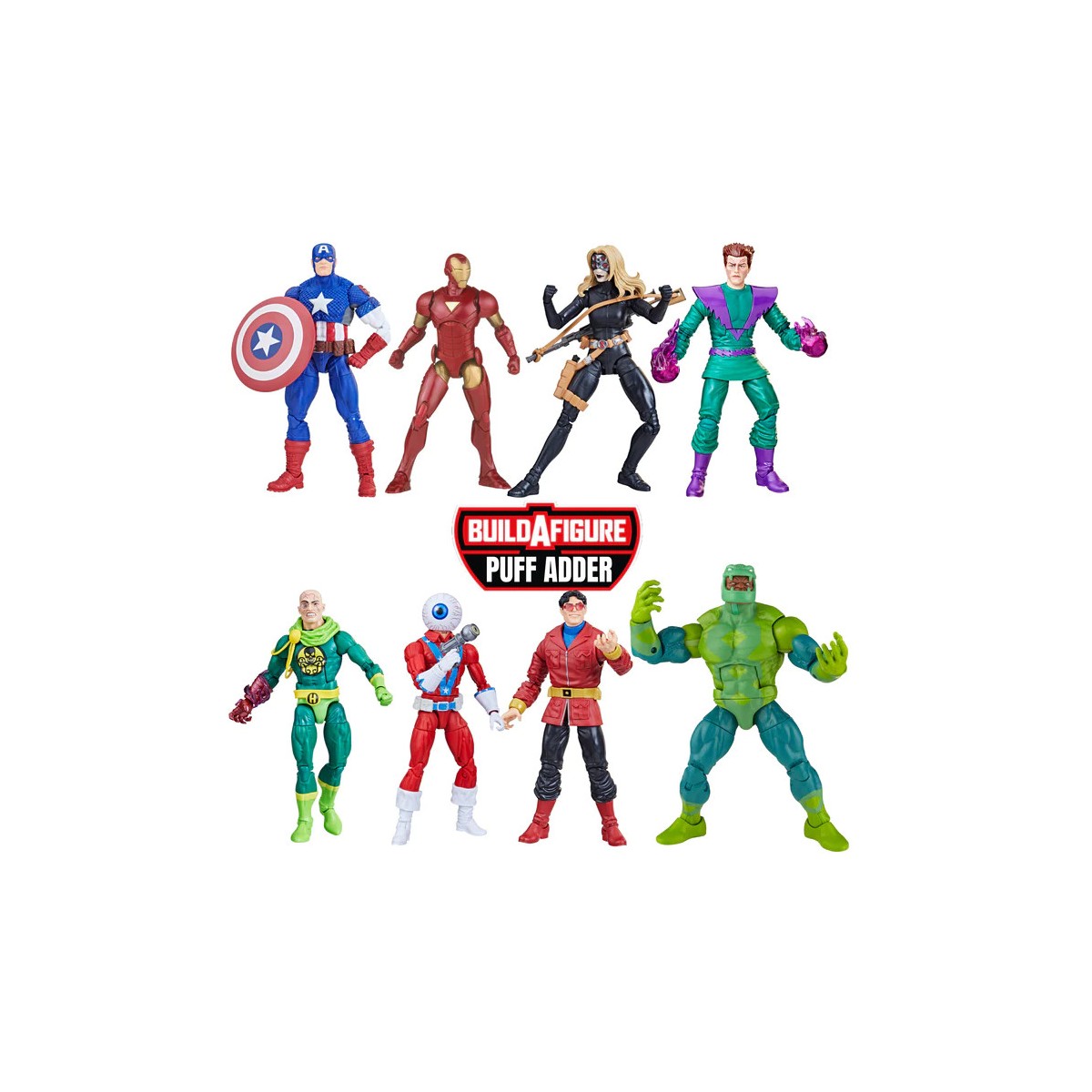 Marvel Legends - PUFF ADDER WAVE - The Avengers Classic Comic - Serie von 7 Figuren