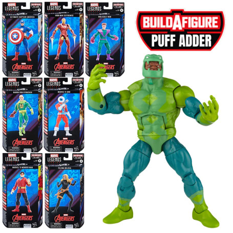 Marvel Legends - PUFF ADDER WAVE - The Avengers Classic Comic - Serie von 7 Figuren