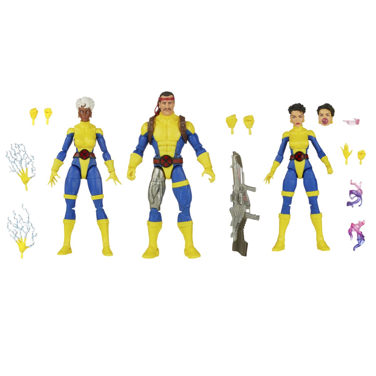 Marvel Legends Series - FORGE, STORM & JUBILEE Jim Lee Uniform - The Uncanny X-Men 3 Pack