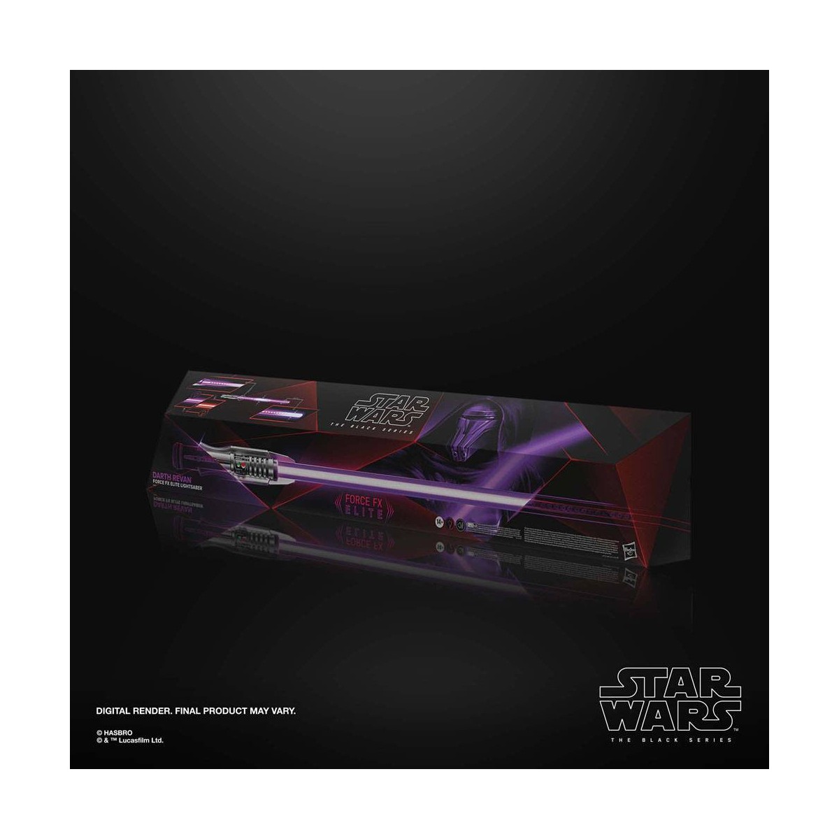 Hasbro - Darth Revan Force Fx Lightsaber Laserschwert - Black Serie Replica Elite