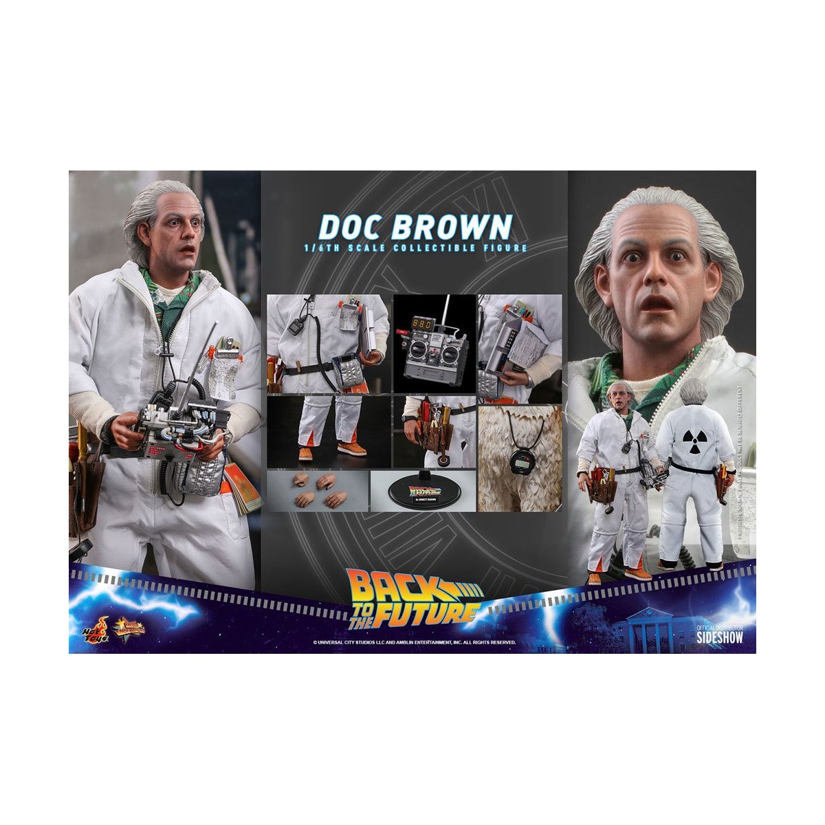 Hot Toys Zurück in die Zukunft Doc Brown Actionfigur 1/6