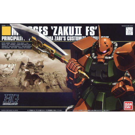 Bandai - Gunpla - Gundam 1/144 HG - MS-06FS 'ZAKU II FS' - Universal Century