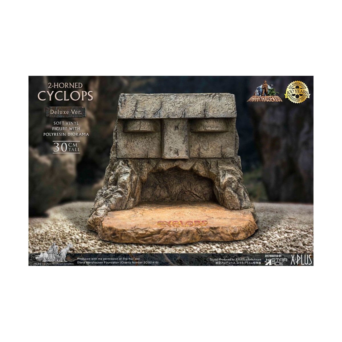 Star ace - Ray Harryhausens Horned Cyclops Deluxe Version - Sinbads siebte Reise statuette Soft Vinyl.