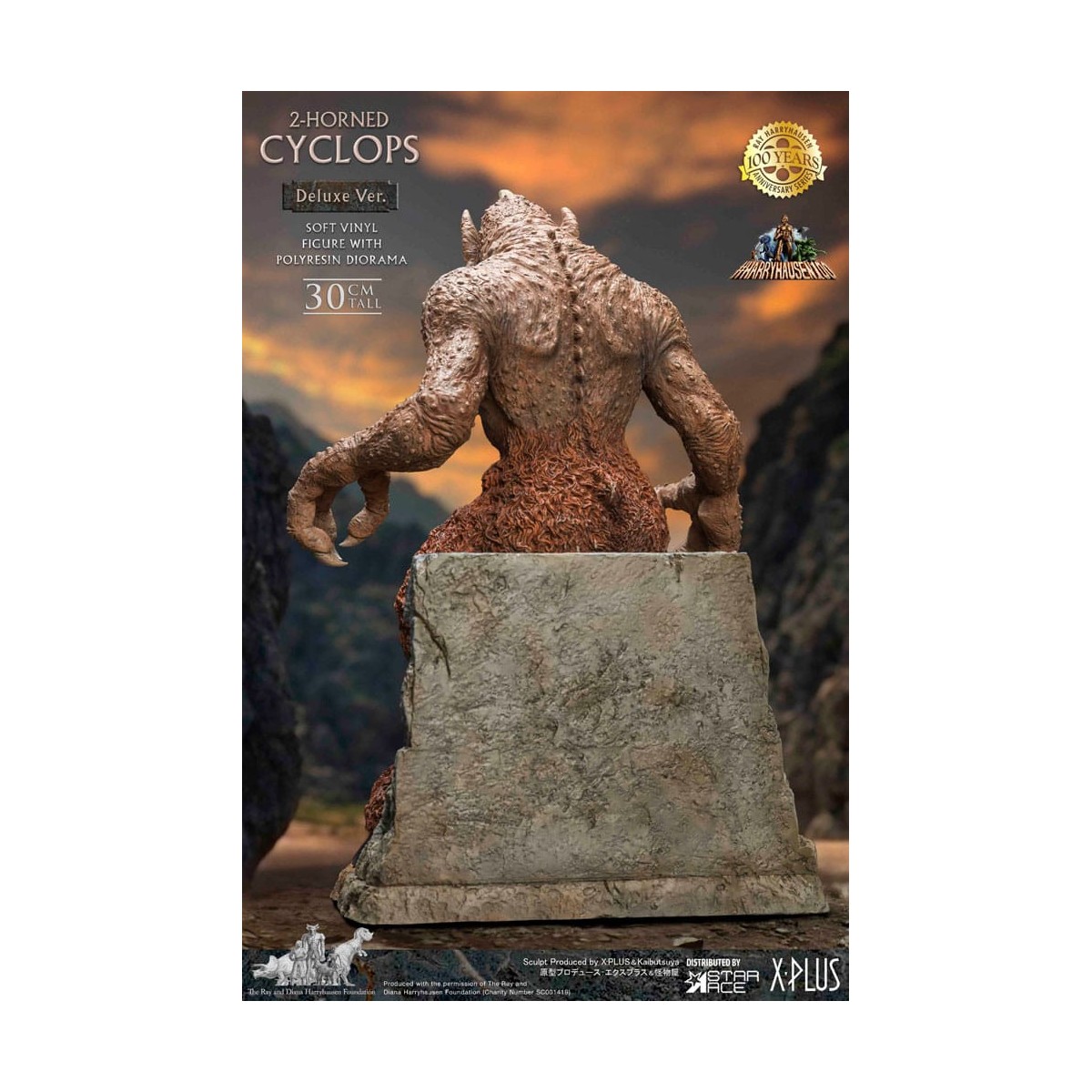 Star ace - Ray Harryhausens Horned Cyclops Deluxe Version - Sinbads siebte Reise statuette Soft Vinyl.