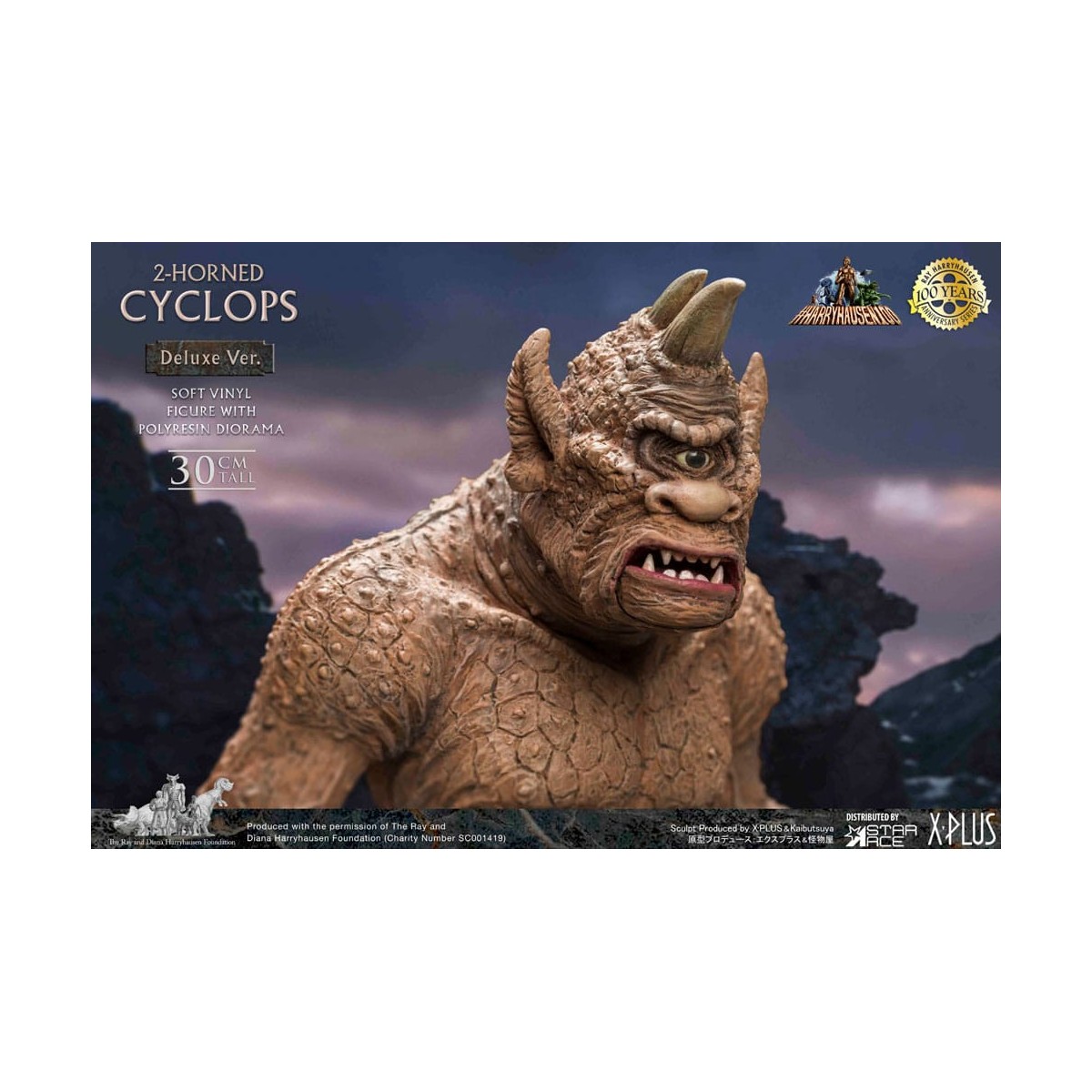Star ace - Ray Harryhausens Horned Cyclops Deluxe Version - Sinbads siebte Reise statuette Soft Vinyl.