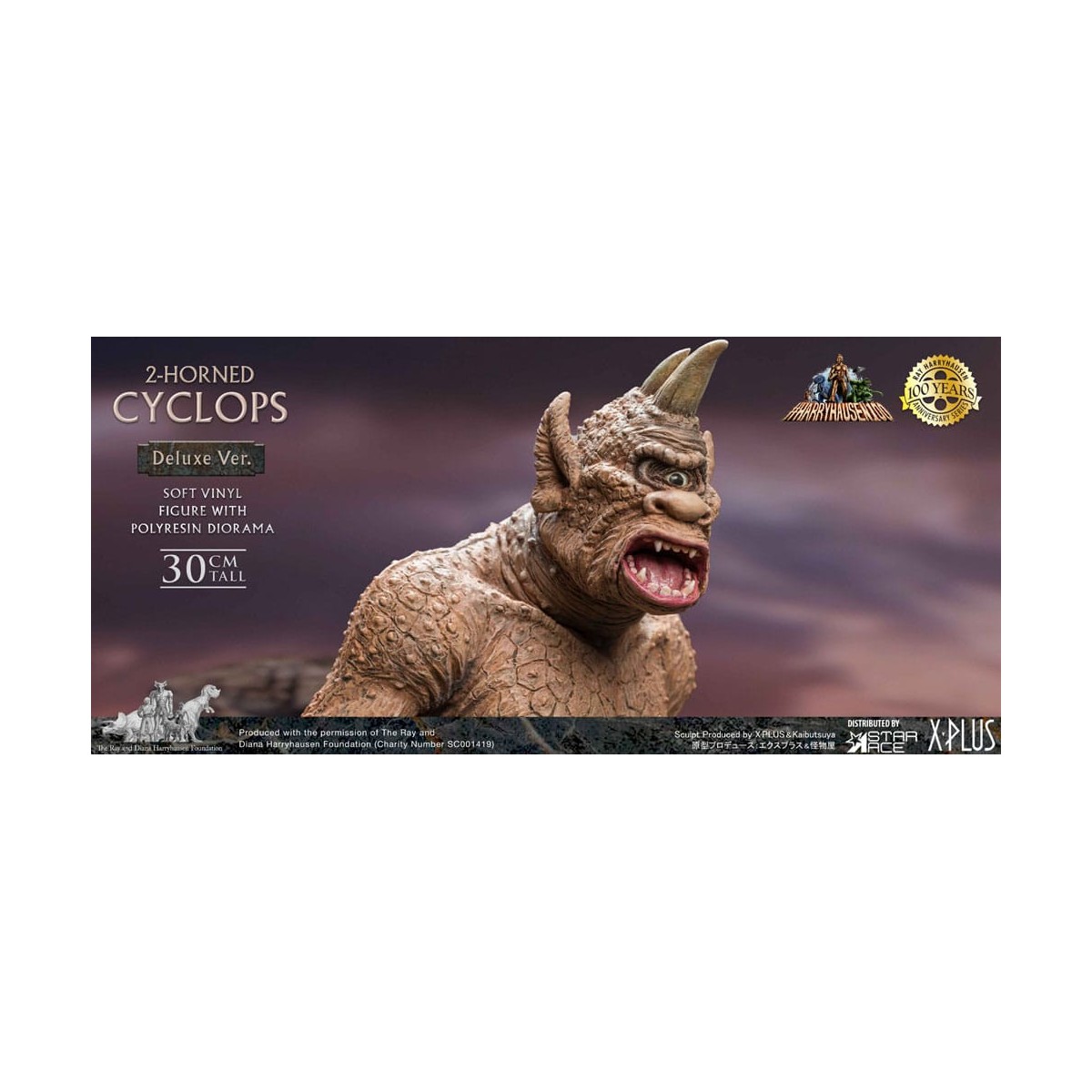 Star ace - Ray Harryhausens Horned Cyclops Deluxe Version - Sinbads siebte Reise statuette Soft Vinyl.