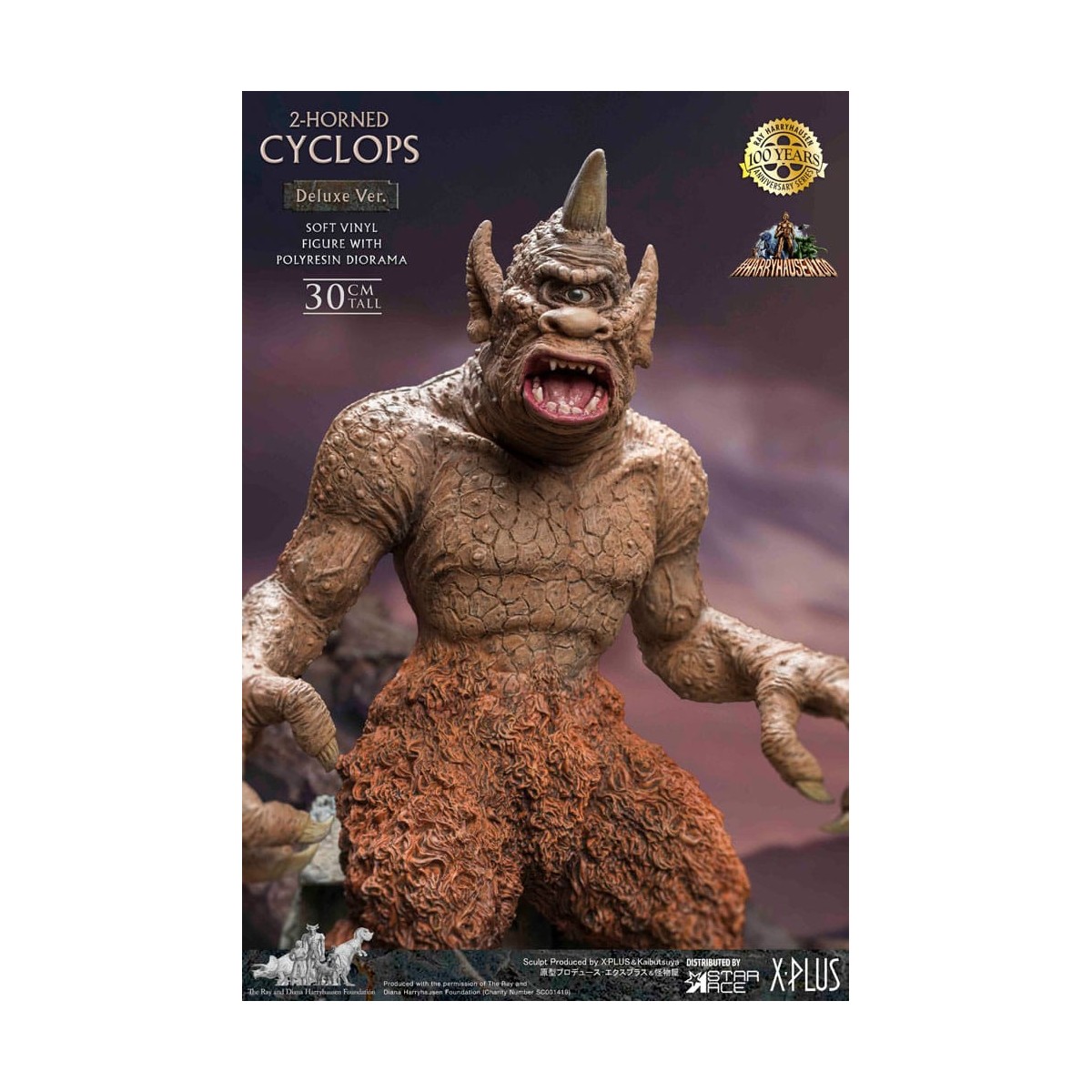 Star ace - Ray Harryhausens Horned Cyclops Deluxe Version - Sinbads siebte Reise statuette Soft Vinyl.