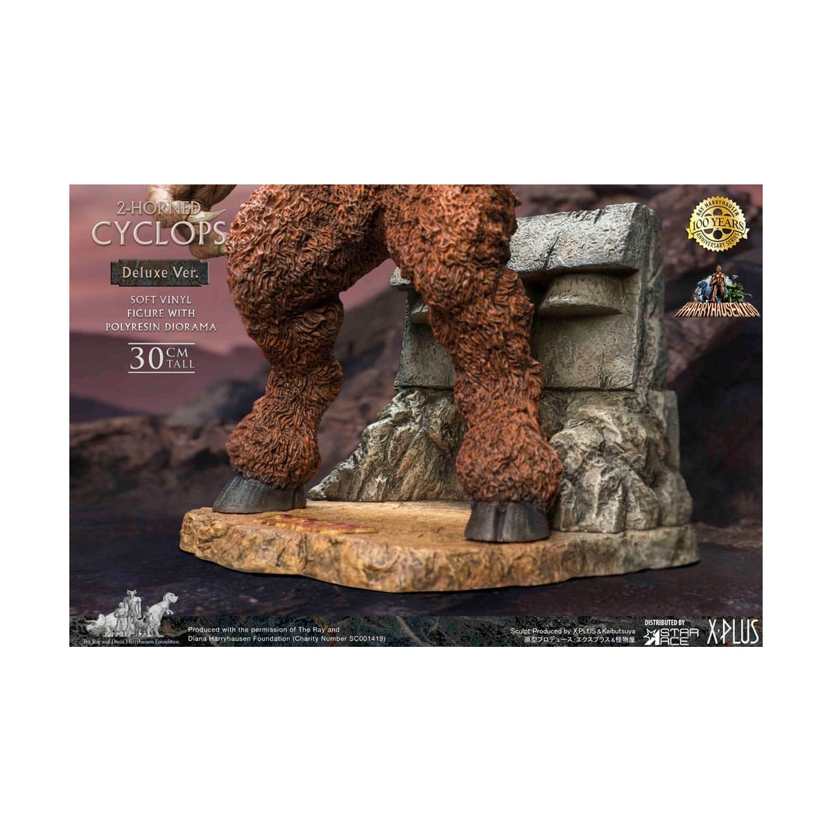 Star ace - Ray Harryhausens Horned Cyclops Deluxe Version - Sinbads siebte Reise statuette Soft Vinyl.