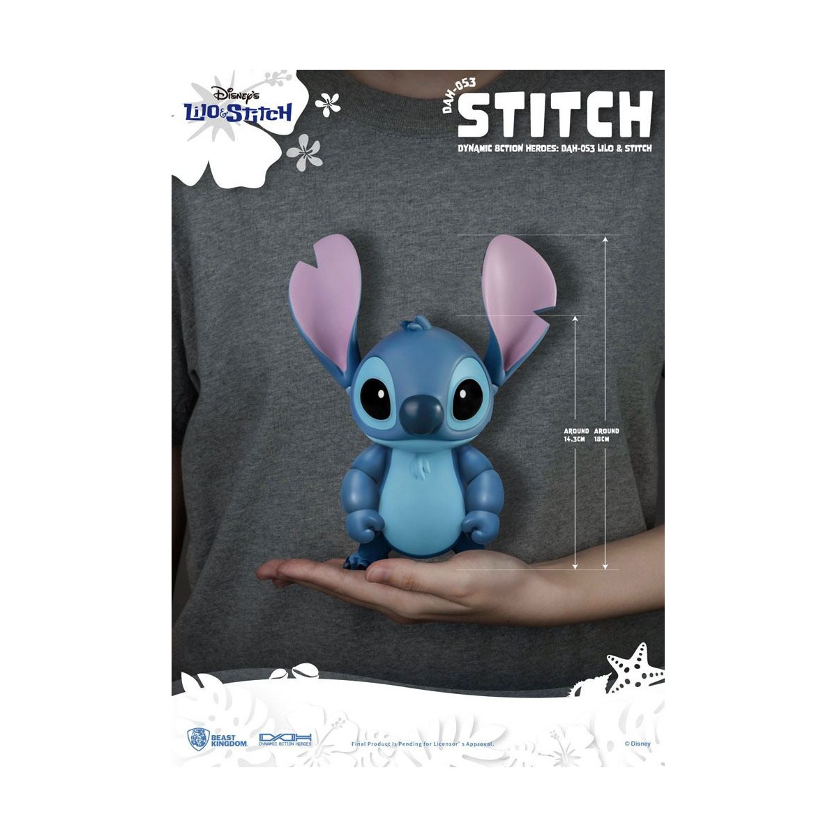 Beast Kingdom Disney Classic Figurine - Lilo & Stitch - Stitch - Dynamic Action Heroes 1/9