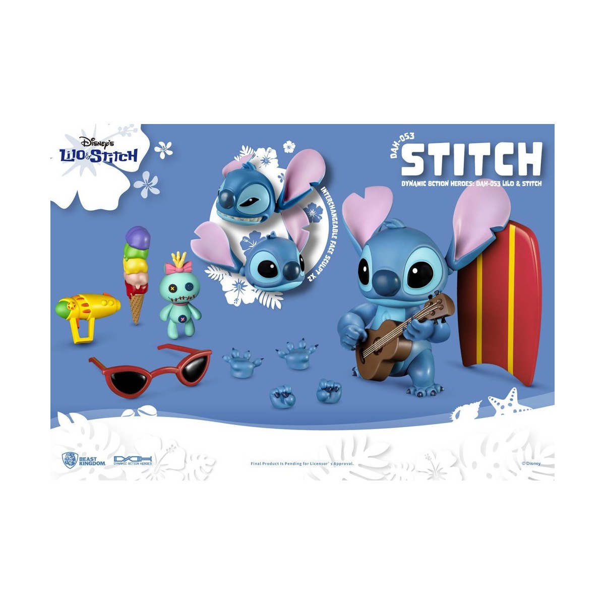 Beast Kingdom Disney Classic Figurine - Lilo & Stitch - Stitch - Dynamic Action Heroes 1/9