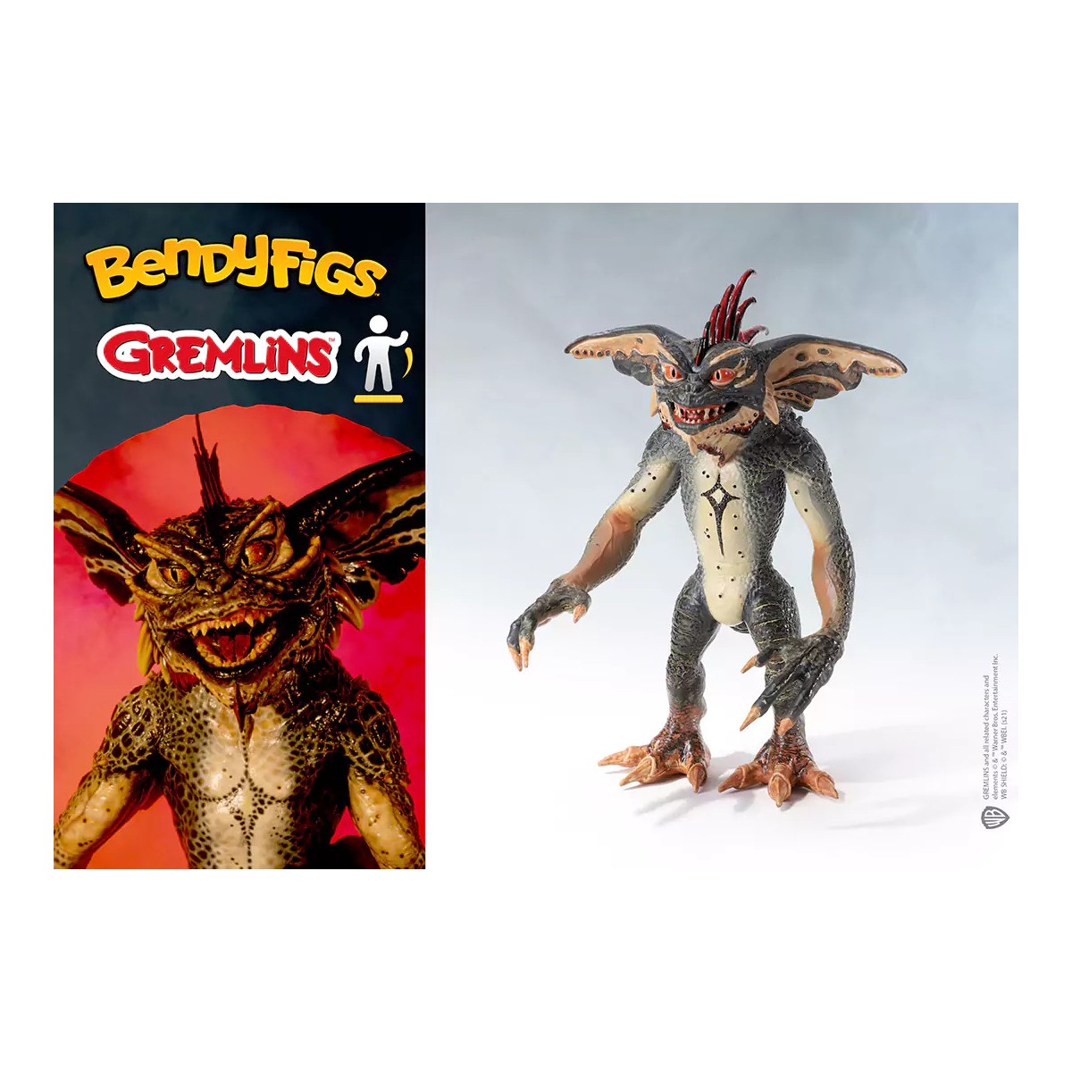 Noble Collection Bendyfigs - MOHAWK - Gremlins