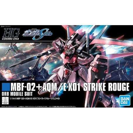 Bandai - Gunpla - Gundam 1/144 HG - MBF-02+AQM E-X01 STRIKE ROUGE - Cosmic Era
