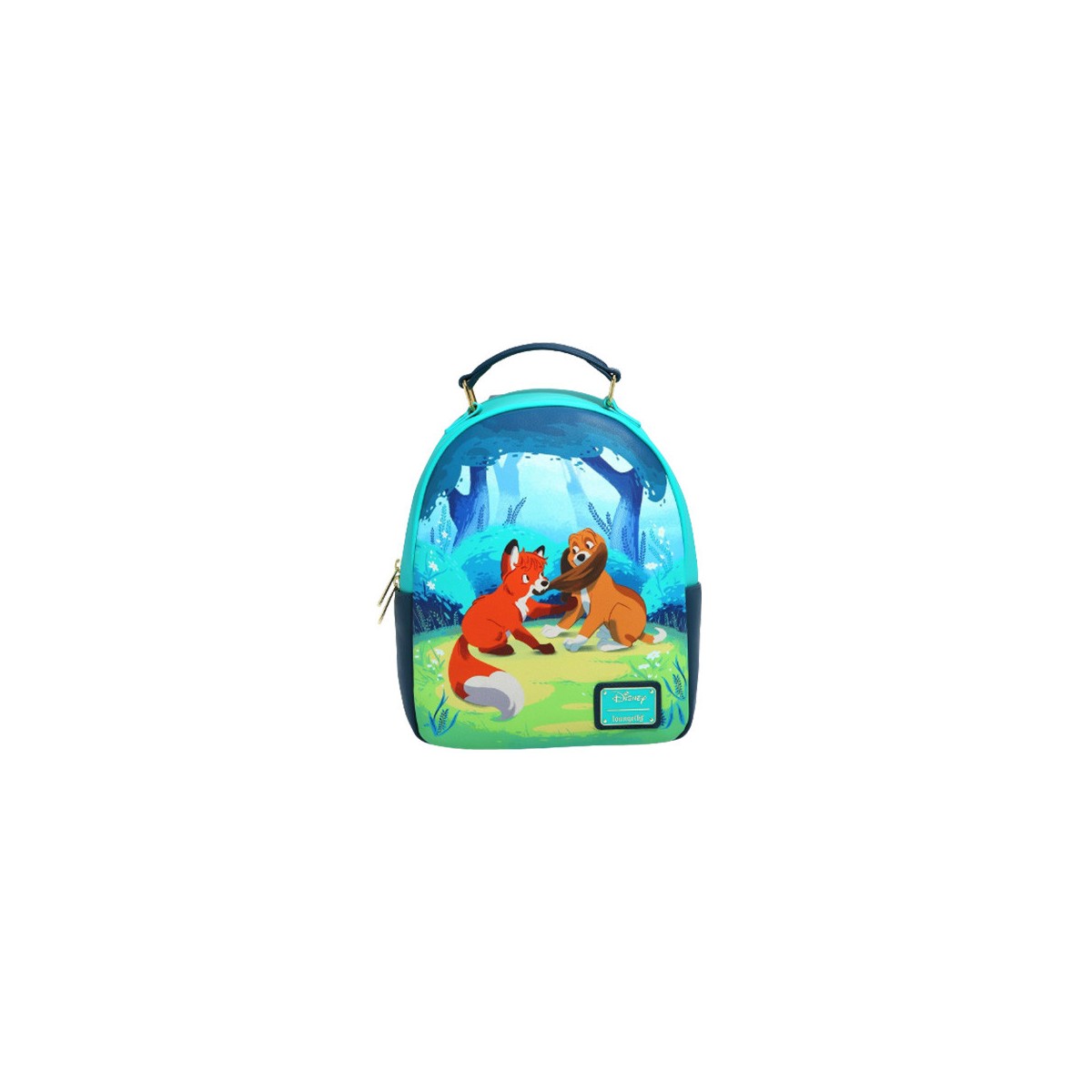 Disney Rox & Rouky - Loungefly Mini Rucksack Forest - The Fox & the Hound