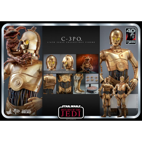Hot Toys Star Wars - C-3PO MMS 1/6 - Return of the Jedi 40th Anniversary