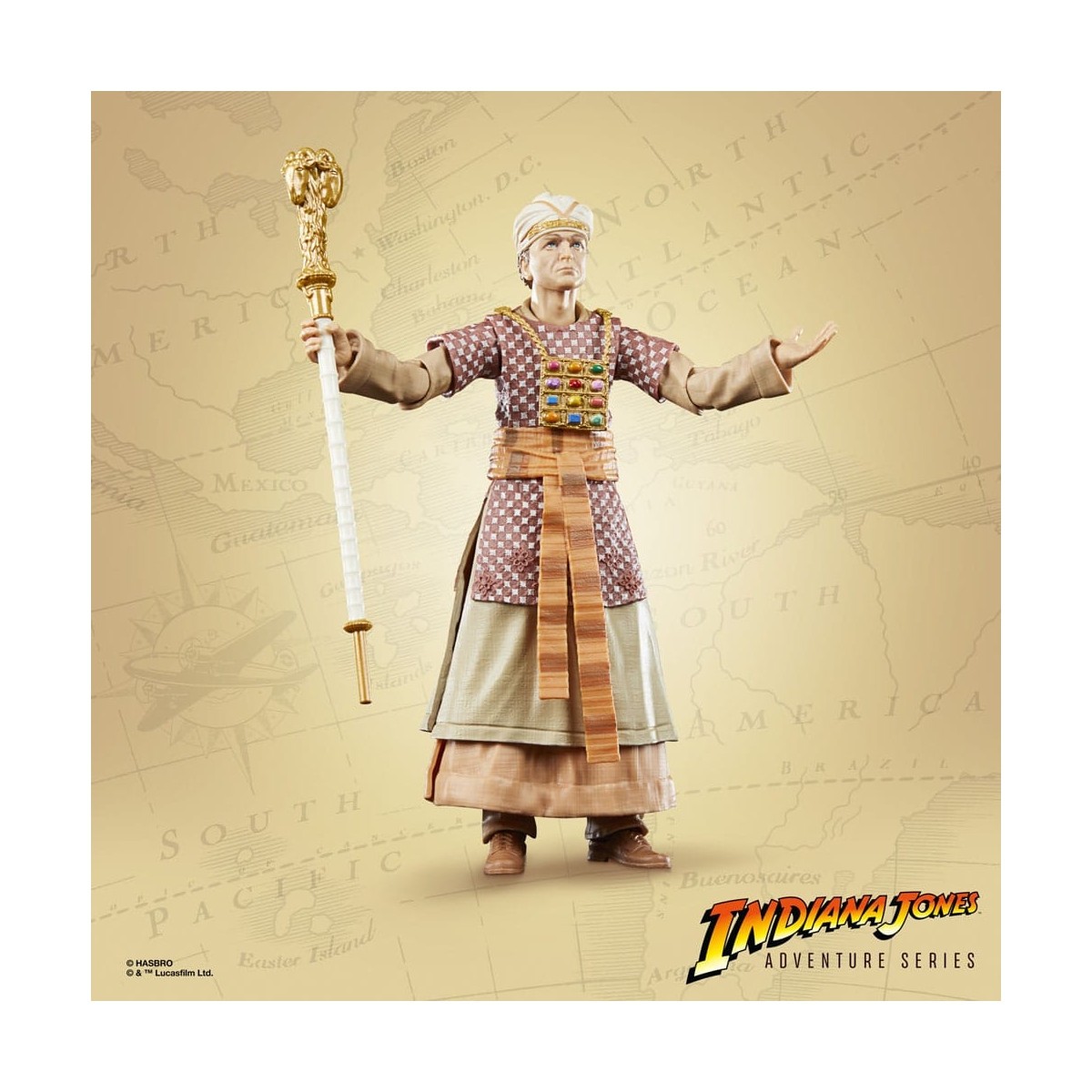 Hasbro - René Belloq (Ceremonial) - Indiana Jones Adventure Series: Die Abenteurer des verlorenen Schatzes 1/12