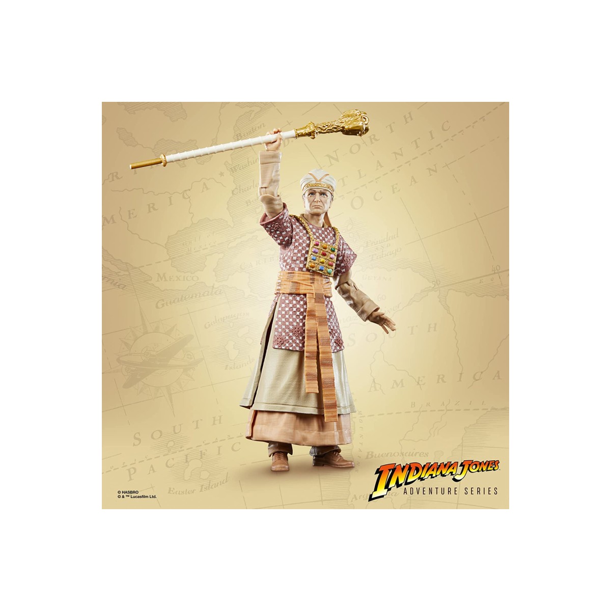 Hasbro - René Belloq (Ceremonial) - Indiana Jones Adventure Series: Die Abenteurer des verlorenen Schatzes 1/12