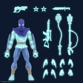 Super 7 - TMNT Ultimates GLOW-IN-THE-DARK FOOT SOLDIER Exclusive - Teenage Mutant Ninja Turtles