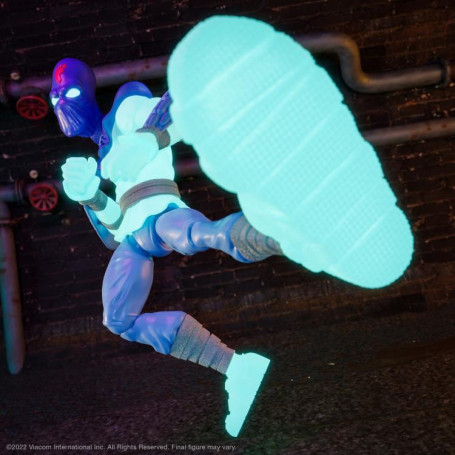 Super 7 - TMNT Ultimates GLOW-IN-THE-DARK FOOT SOLDIER Exclusive - Teenage Mutant Ninja Turtles