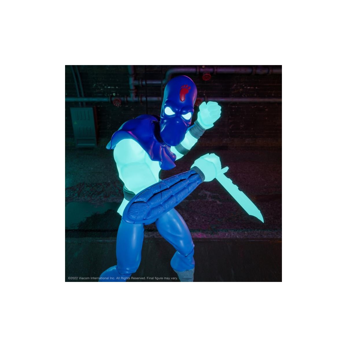 Super 7 - TMNT Ultimates GLOW-IN-THE-DARK FOOT SOLDIER Exclusive - Teenage Mutant Ninja Turtles