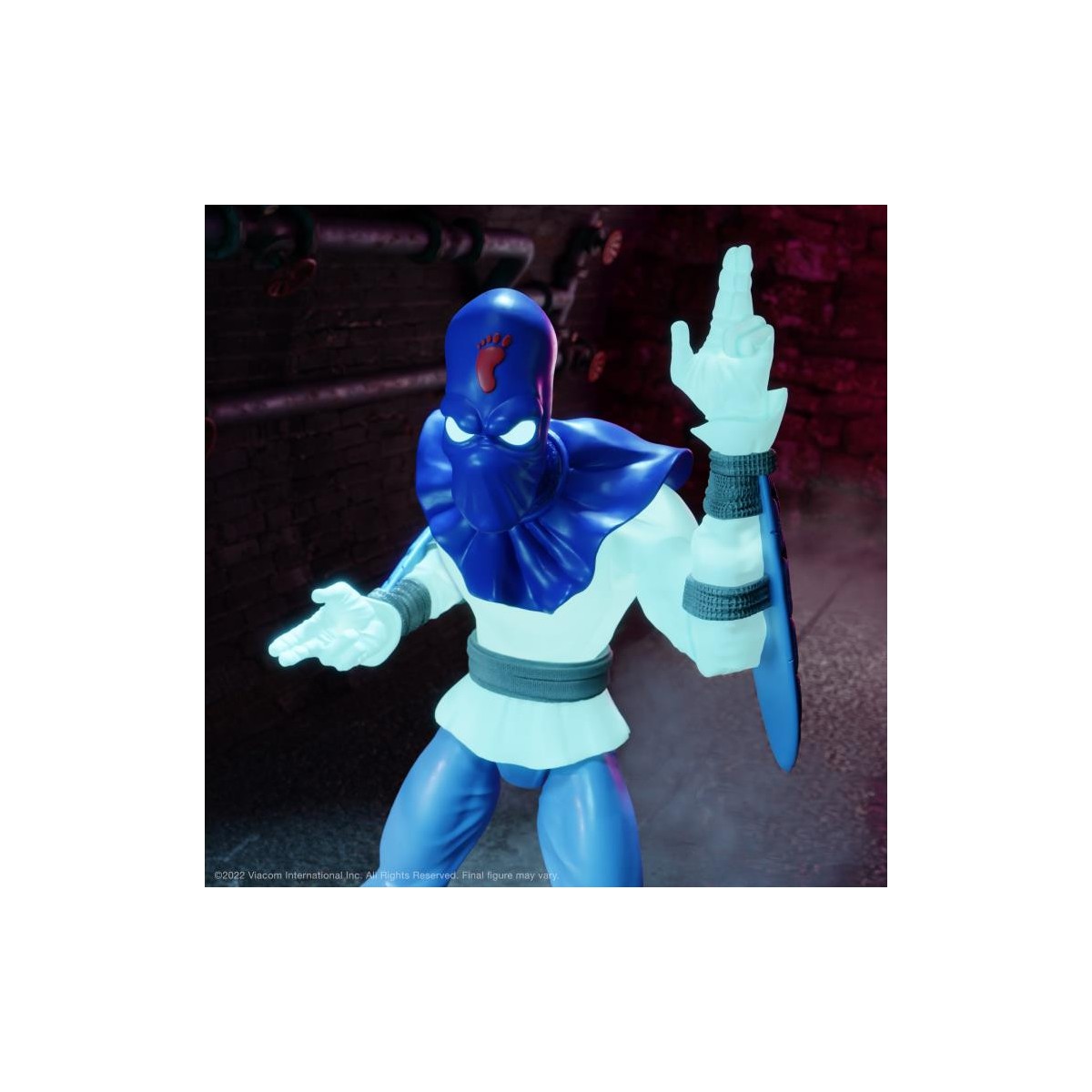 Super 7 - TMNT Ultimates GLOW-IN-THE-DARK FOOT SOLDIER Exclusive - Teenage Mutant Ninja Turtles