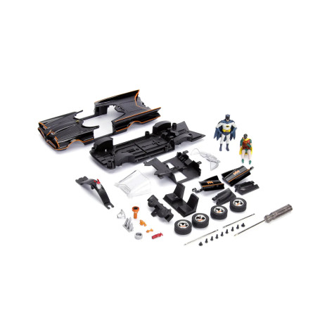 Jada Toys - Hollywood Rides - Build N'collect 1966 Classic TV Series Batmobile 1/24 Diecast Model Kit