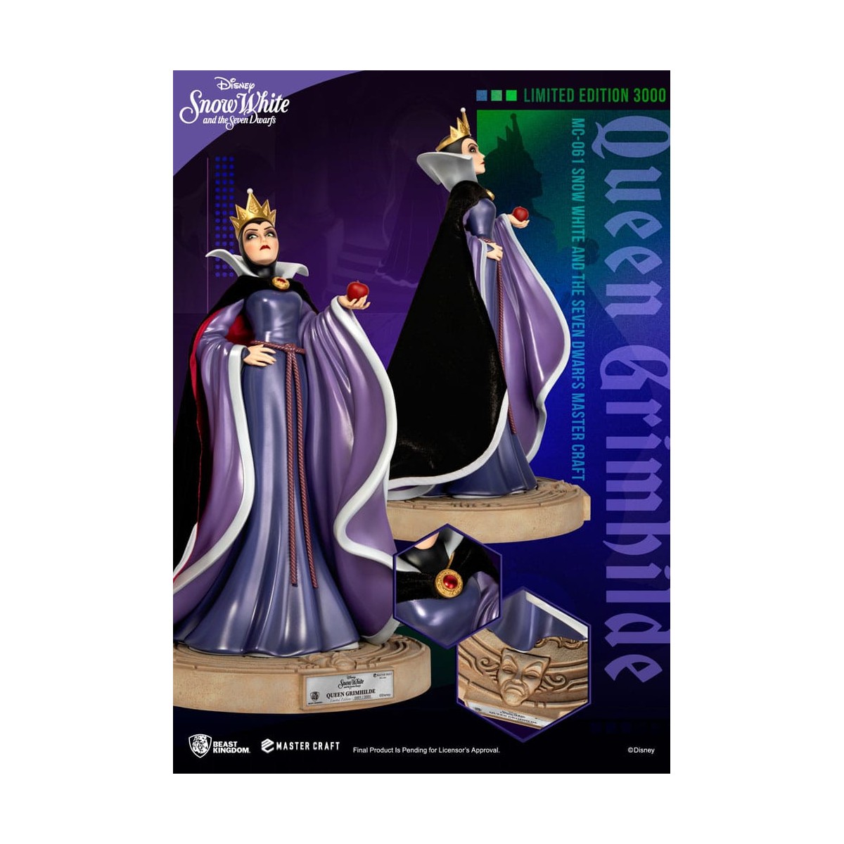 Beast Kingdom Disney Schneewittchen und die 7 Zwerge - Queen Grimhilde Master Craft 