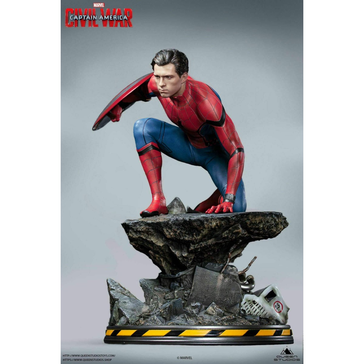 Queen Studios - Spider-Man 1/4 Statue Regular Edition - Captain America: Civil War