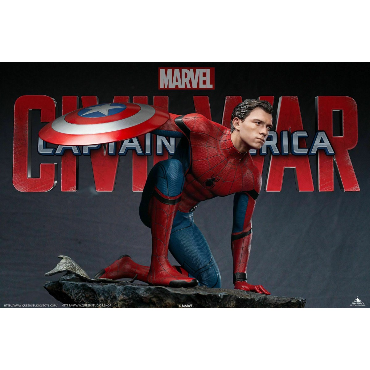 Queen Studios - Spider-Man 1/4 Statue Regular Edition - Captain America: Civil War