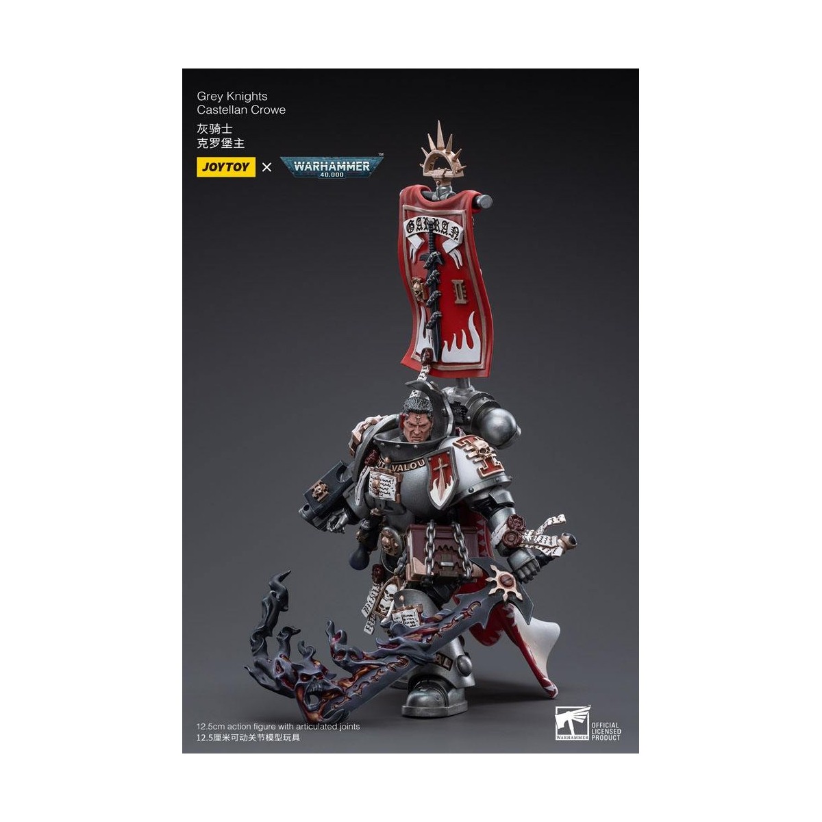 JoyToy Space Marines - Grey Knights - Castellan Crowe 1/18 - Warhammer 40K