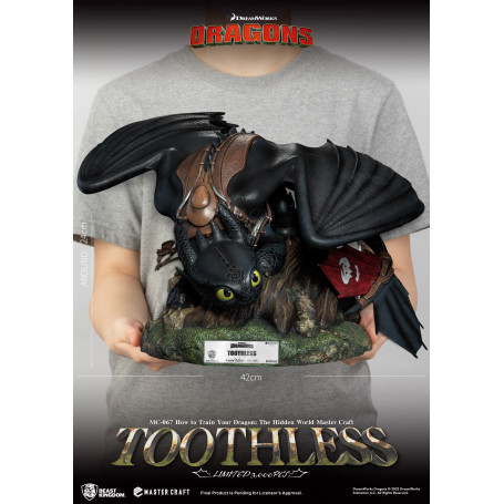 Beast Kingdom - How to Train your Dragon: The Hidden World Master Craft Toothless - Ohnezahn Dragons 3: The Hidden World.