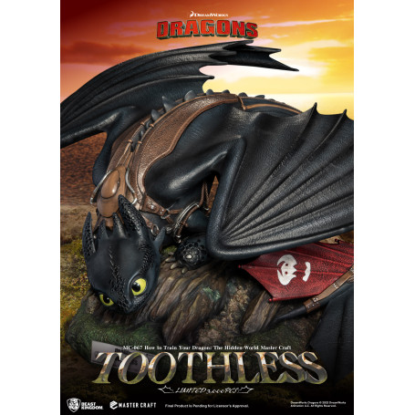 Beast Kingdom - How to Train your Dragon: The Hidden World Master Craft Toothless - Ohnezahn Dragons 3: The Hidden World.
