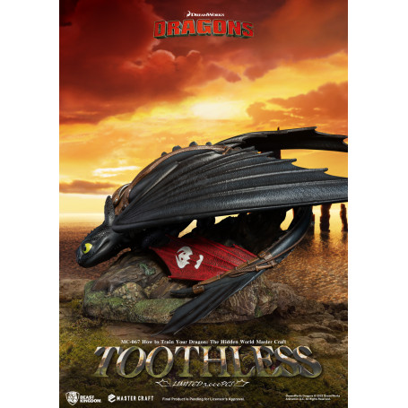 Beast Kingdom - How to Train your Dragon: The Hidden World Master Craft Toothless - Ohnezahn Dragons 3: The Hidden World.