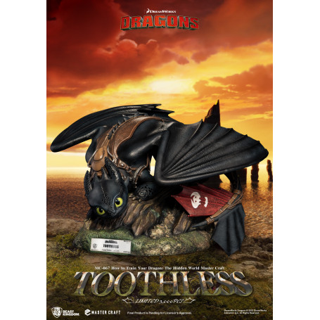 Beast Kingdom - How to Train your Dragon: The Hidden World Master Craft Toothless - Ohnezahn Dragons 3: The Hidden World.