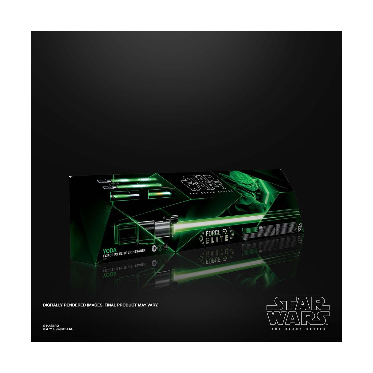 Hasbro - Yoda Force Fx Lightsaber Laserschwert - Black Serie Replica Elite