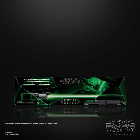 Hasbro - Yoda Force Fx Lightsaber Laserschwert - Black Serie Replica Elite