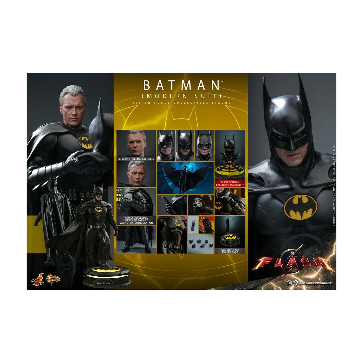Hot Toys - DC Comics - Batman Modern Suit (Keaton) The Flash - Movie Masterpiece 1/6