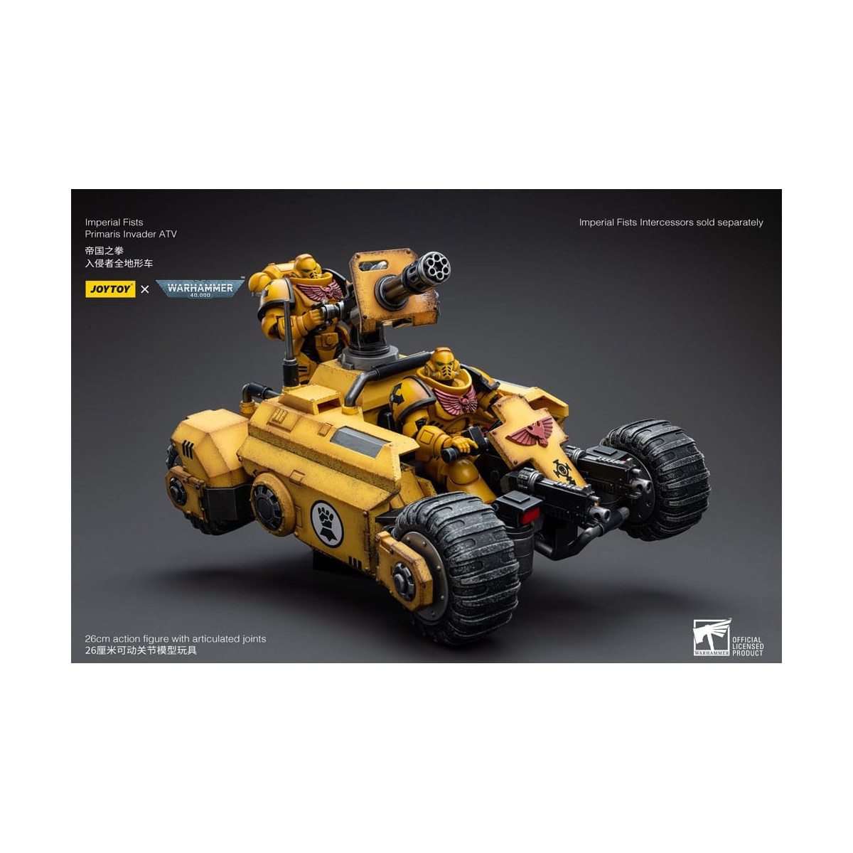JoyToy Space Marines - Imperial Fists Primaris Invader ATV 1/18 - Warhammer 40K