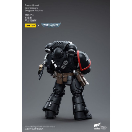 JoyToy Space Marines - Raven Guard - Intercessors Sergeant Rychas 1/18 - Warhammer 40K
