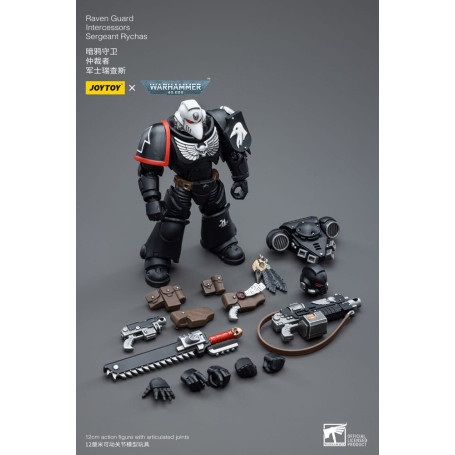 JoyToy Space Marines - Raven Guard - Intercessors Sergeant Rychas 1/18 - Warhammer 40K