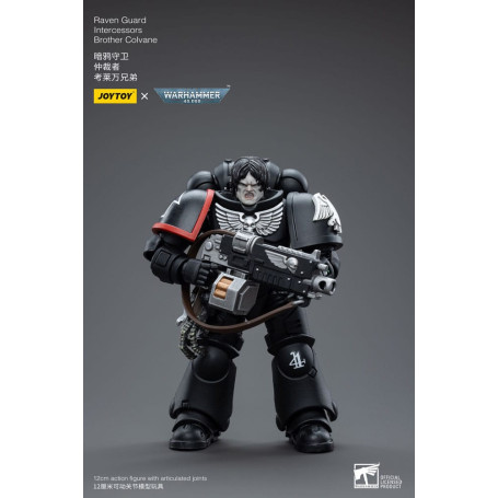 JoyToy Space Marines - Raven Guard - Intercessors Brother Colvane 1/18 - Warhammer 40K