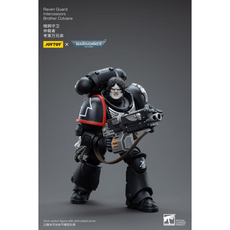 JoyToy Space Marines - Raven Guard - Intercessors Brother Colvane 1/18 - Warhammer 40K