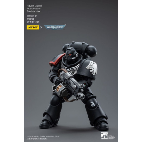 JoyToy Space Marines - Raven Guard - Intercessors Brother Nax 1/18 - Warhammer 40K