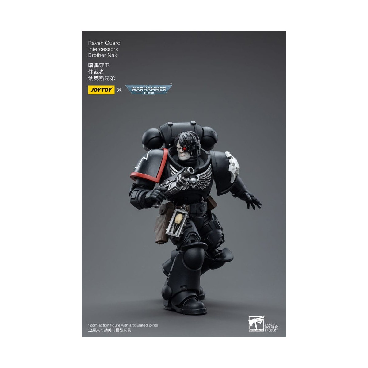 JoyToy Space Marines - Raven Guard - Intercessors Brother Nax 1/18 - Warhammer 40K