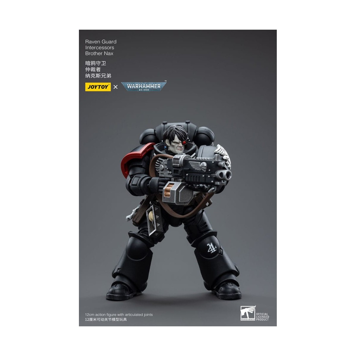 JoyToy Space Marines - Raven Guard - Intercessors Brother Nax 1/18 - Warhammer 40K