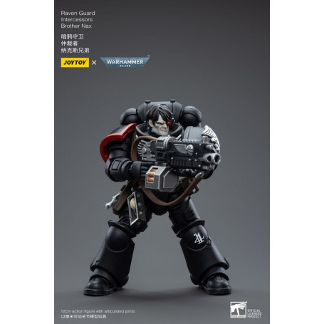 JoyToy Space Marines - Raven Guard - Intercessors Brother Nax 1/18 - Warhammer 40K