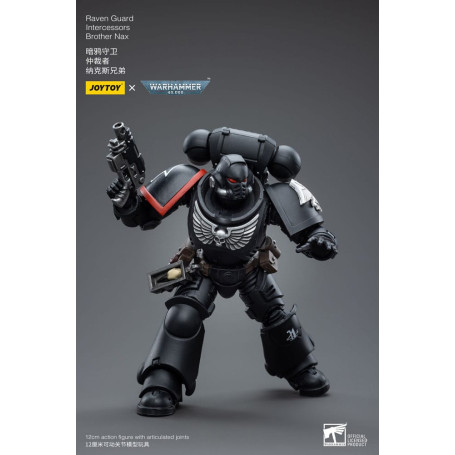 JoyToy Space Marines - Raven Guard - Intercessors Brother Nax 1/18 - Warhammer 40K