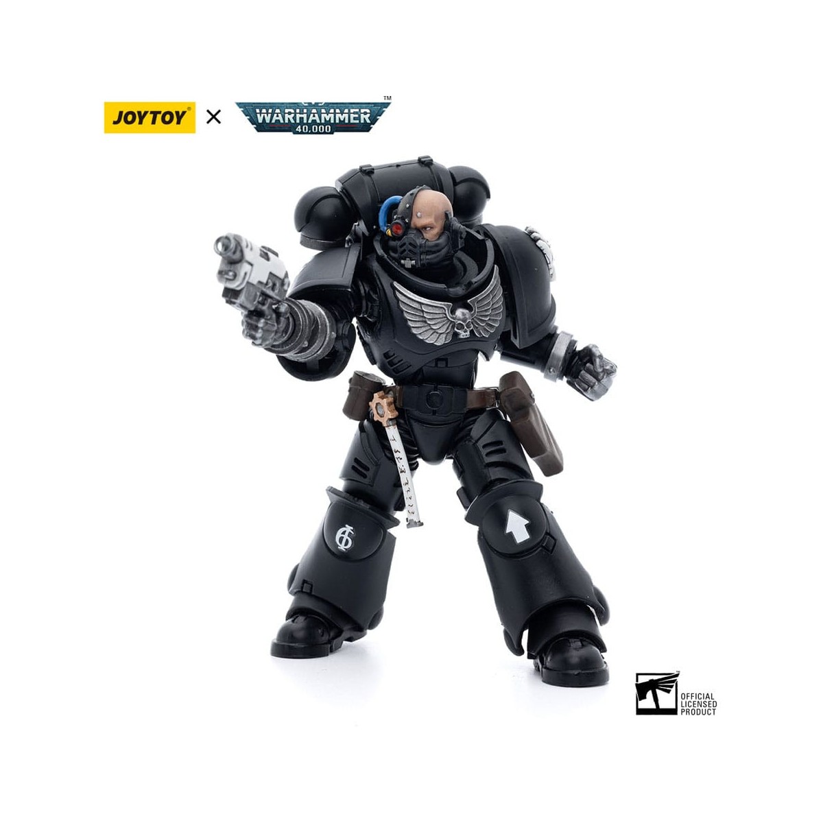 JoyToy Space Marines - Iron Hands - Intercessors Brother Gravak 1/18 - Warhammer 40K
