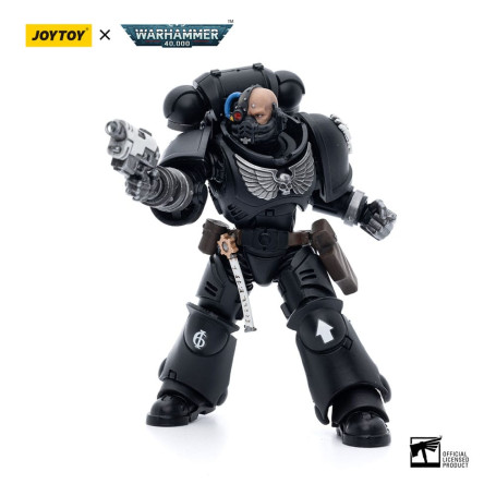 JoyToy Space Marines - Iron Hands - Intercessors Brother Gravak 1/18 - Warhammer 40K