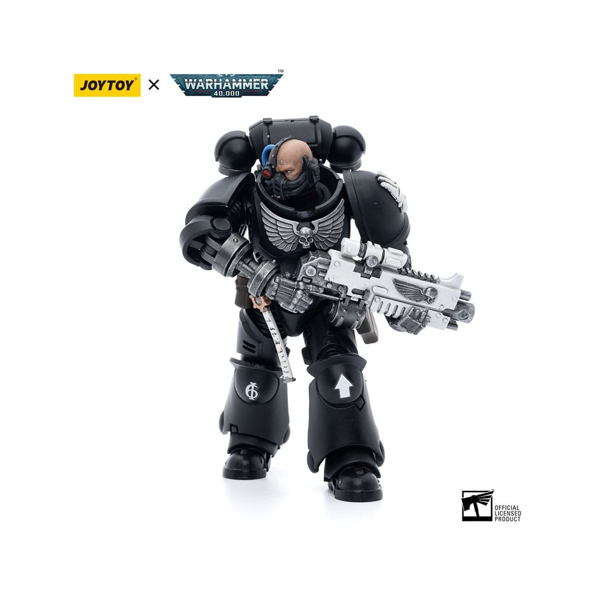 JoyToy Space Marines - Iron Hands - Intercessors Brother Gravak 1/18 - Warhammer 40K