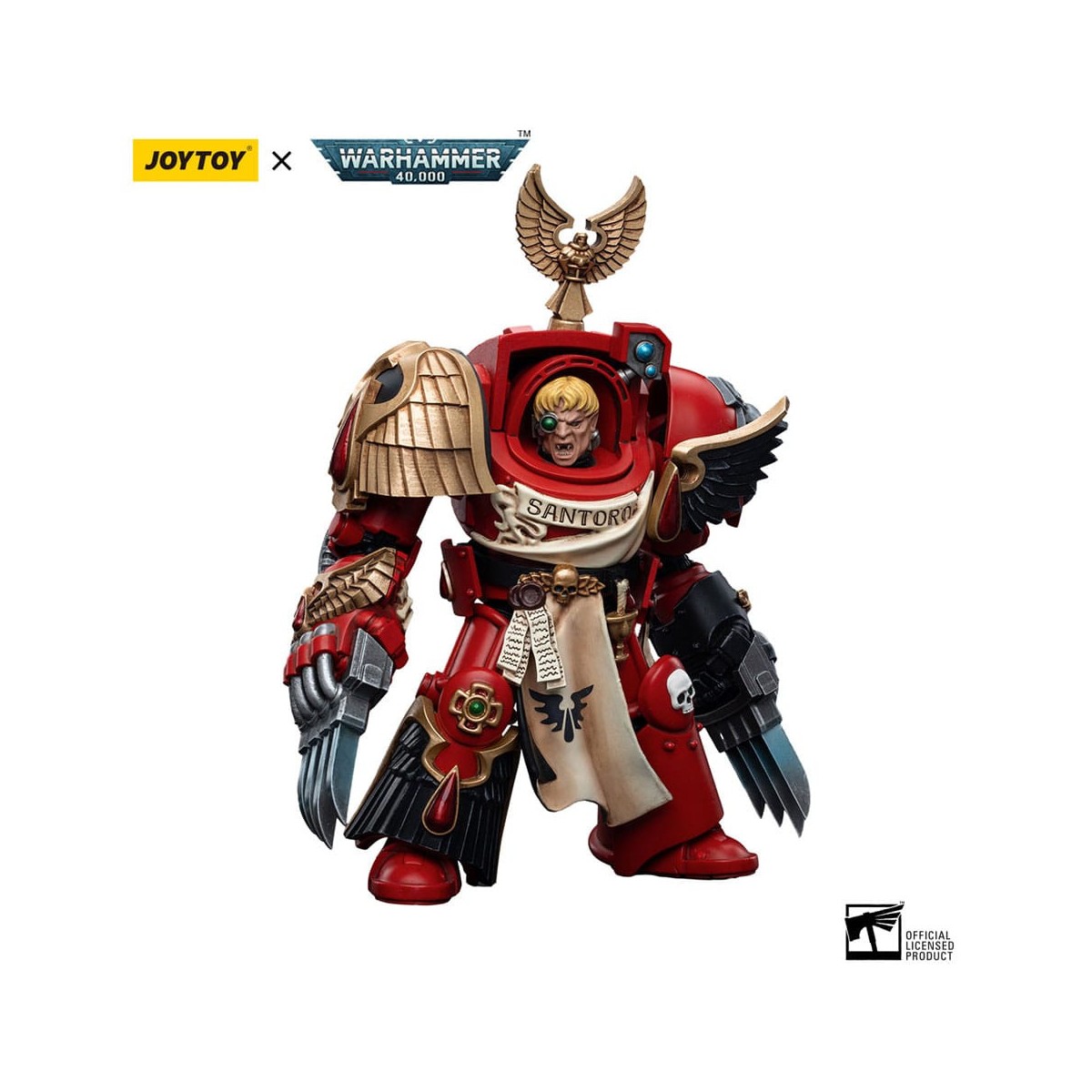 JoyToy Space Marines - Blood Angels - Assault Terminators Sergeant Santoro 1/18 - Warhammer 40K
